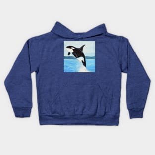 Orca Painting Kids Hoodie